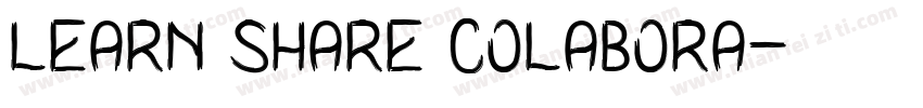 Learn Share Colabora字体转换